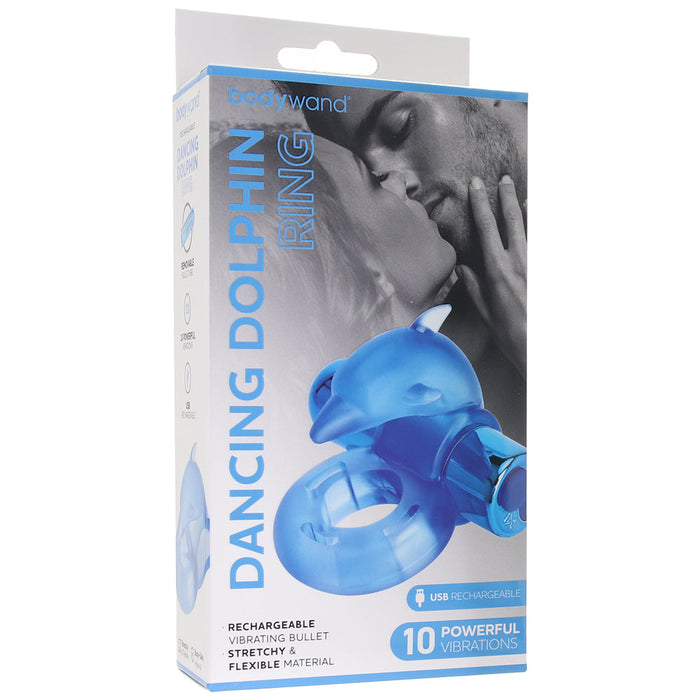 BodyWand Rechargeable Dancing Dolphin Ring in Blue