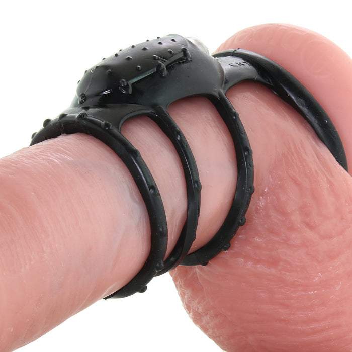 Dr. Love's Zinger Vibrating Cock Cage in Black