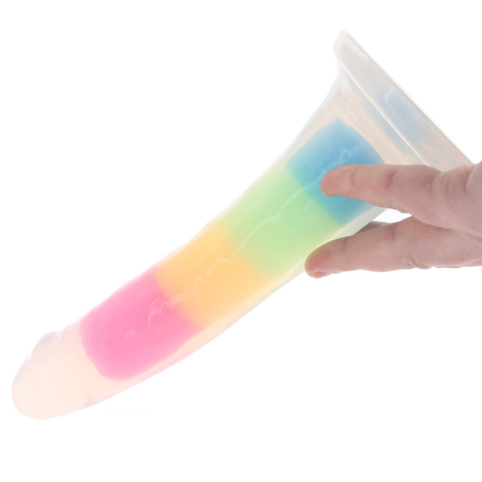 Lollicock Glow-in-the-Dark Rainbow Dildo