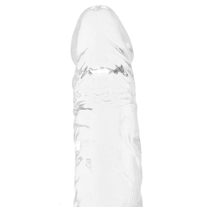 King Cock 8 Inch Dildo in Clear