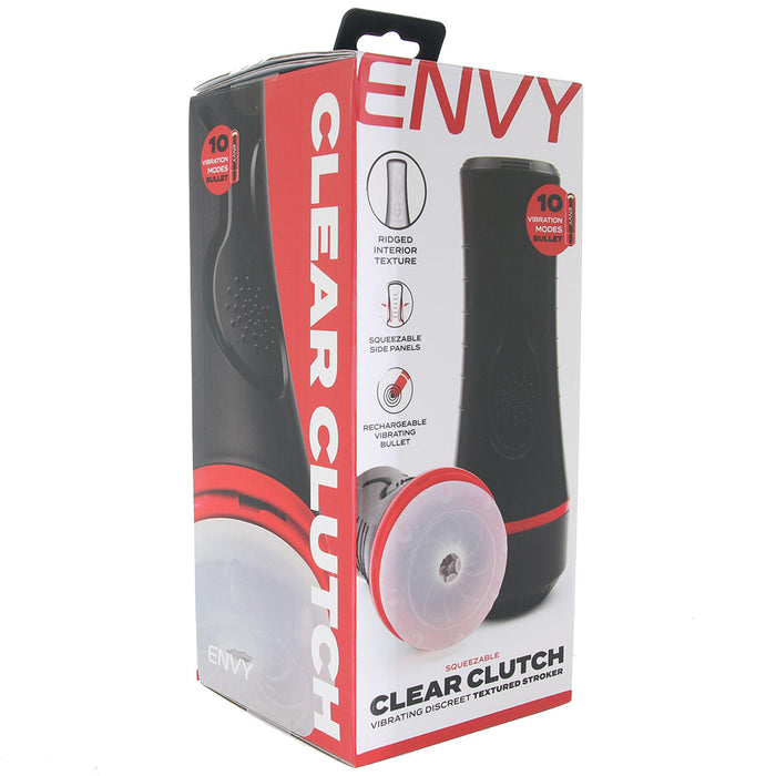 Envy Clear Clutch Textured Stroker Vibe