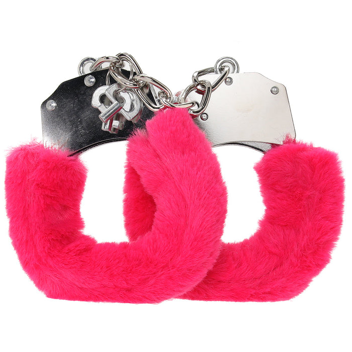 WhipSmart Classic Furry Cuffs in Pink