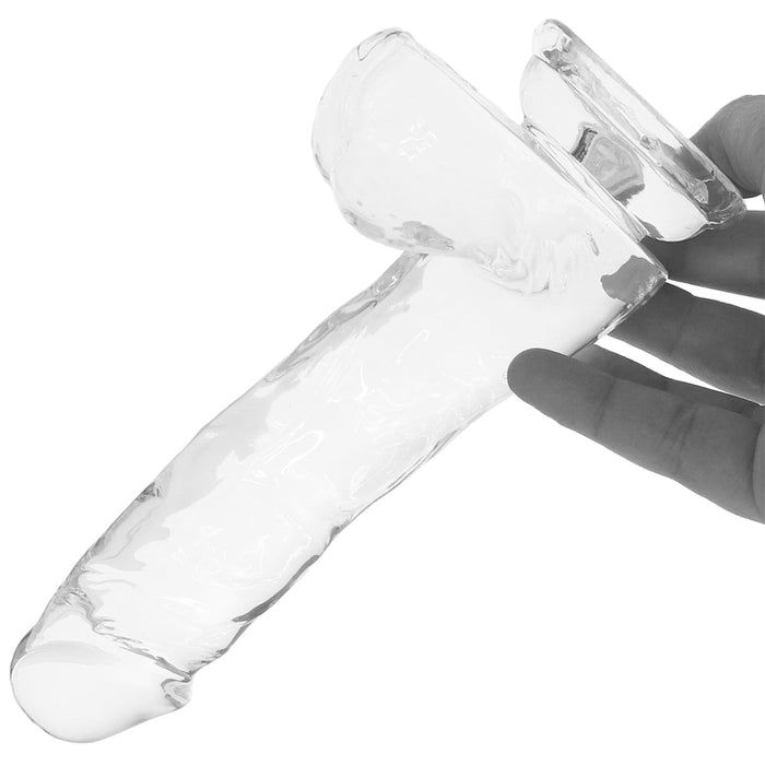 King Cock 6 Inch Ballsy Dildo in Clear