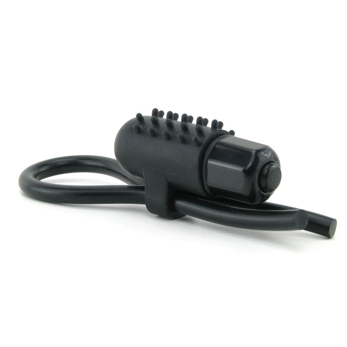 Vibrating Silicone Stud Lasso in Black