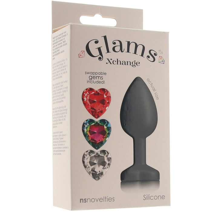 Glams Xchange Heart Gem Butt Plug in Small