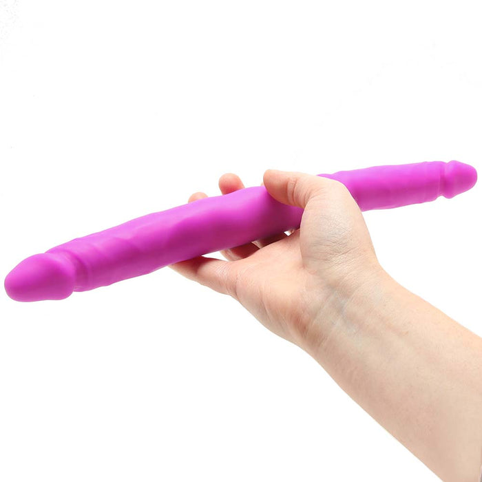 Colours Double Pleasure 12 Inch Dildo in Purple