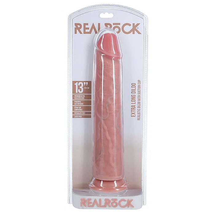 Real Rock 13 Inch Extra Long Dildo in Light