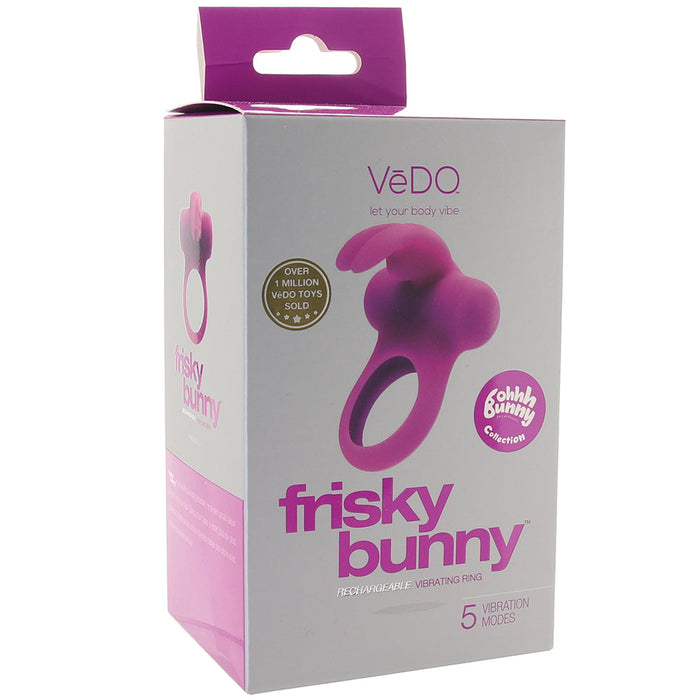 Frisky Bunny Vibrating Ring in Perfectly Purple