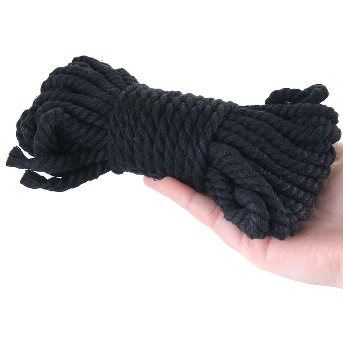 Merci Bind & Tie Hemp 50ft Bondage Rope in Black