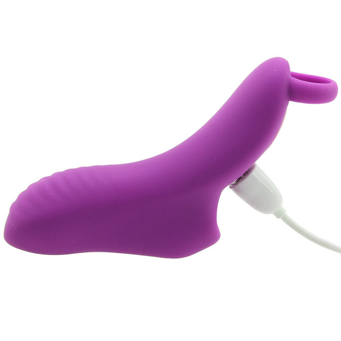 Fuzu Silicone Fingertip Massager Vibe in Purple