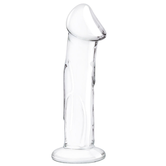 gläs 6 Inch Veiny Glass Dildo