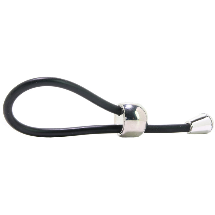 E-Z Cinch Silicone Lasso Cock Ring in Black