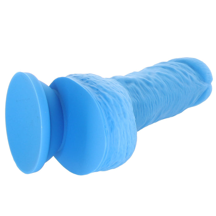 Neo Elite 9 Inch Dual Density Silicone Cock in Blue