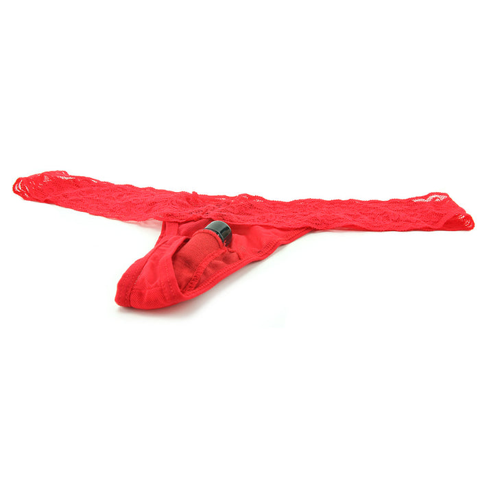 Vibrating Panties with Hidden Vibe Pocket Red in M/L