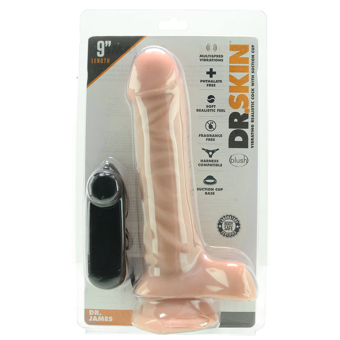 Dr. James 9 Inch Vibrating Cock in Vanilla