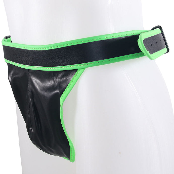 Ouch! Glow In The Dark Side Buckle Jock Strap in L/XL