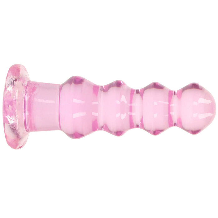 RealRock Crystal Clear Jelly 5.5 Inch Curvy Dildo in Pink