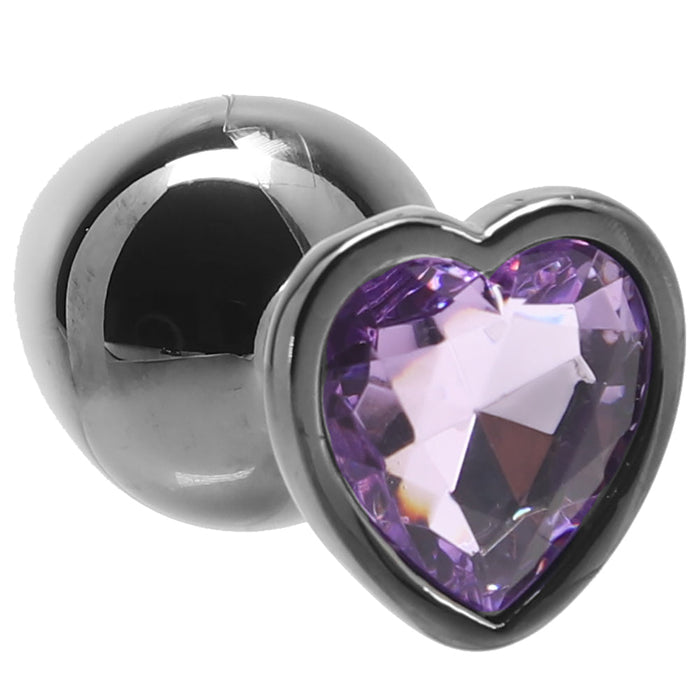 Ouch! Purple Heart Gem Plug in Medium