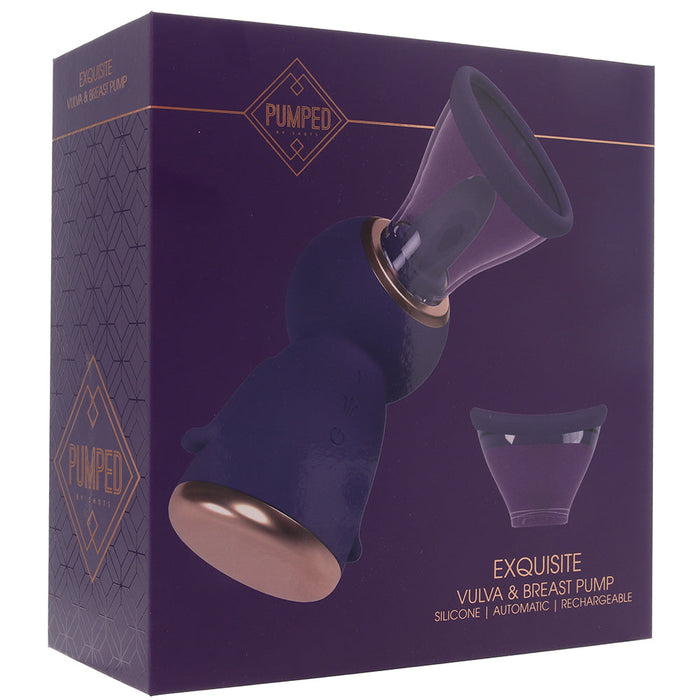 Pumped Exquisite Vulva & Breast Pump in Purple