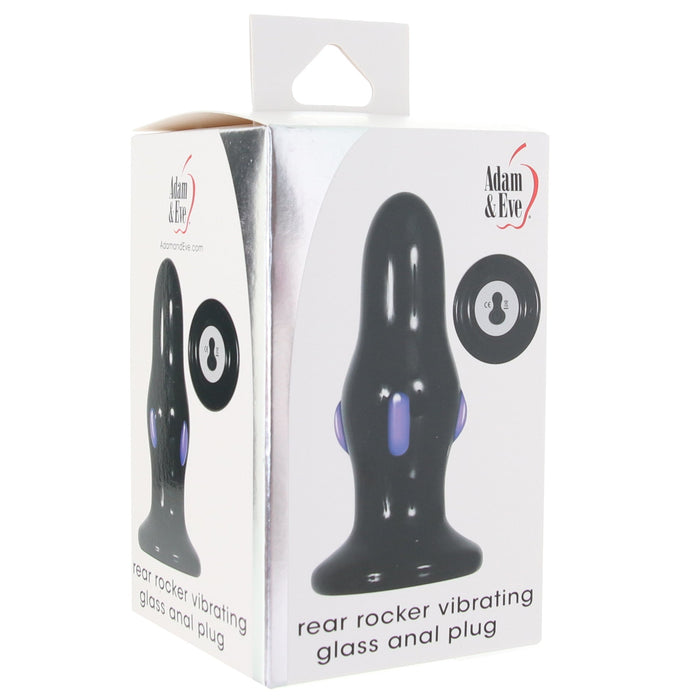 Adam & Eve Rear Rocker Vibrating Glass Anal Plug