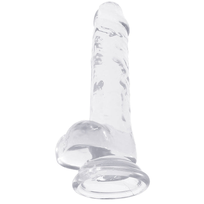 Naturally Yours 7 Inch Crystalline Dildo in Clear