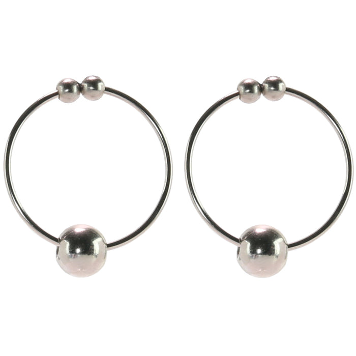 nipple play Non-Piercing Nipple Rings in Silver