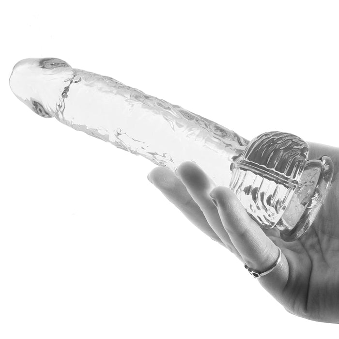 RealRock 6 Inch Realistic Ballsy Dildo in Crystal Clear