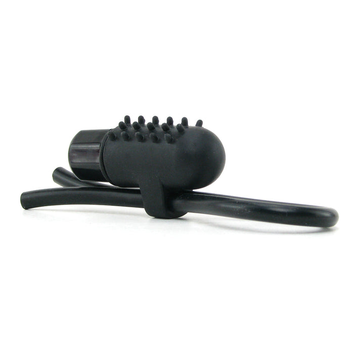 Vibrating Silicone Stud Lasso in Black