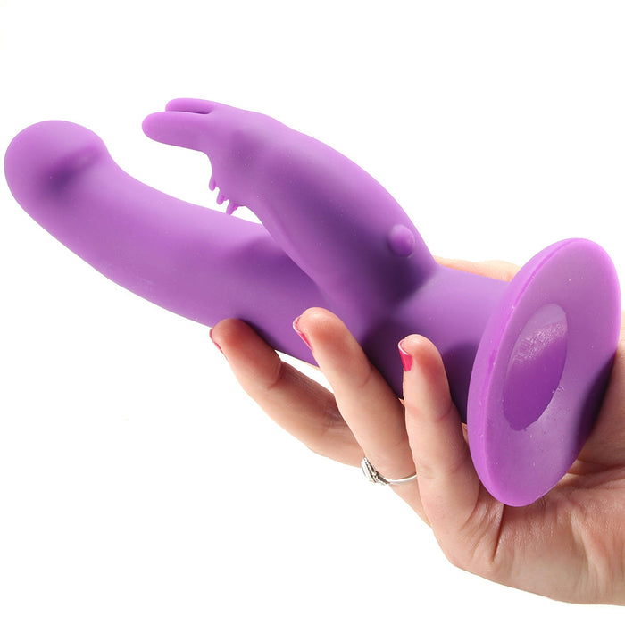 The G-Spot Rotating Rabbit Peg in Purple