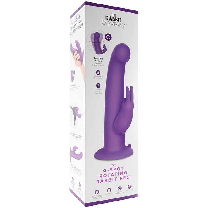 The G-Spot Rotating Rabbit Peg in Purple