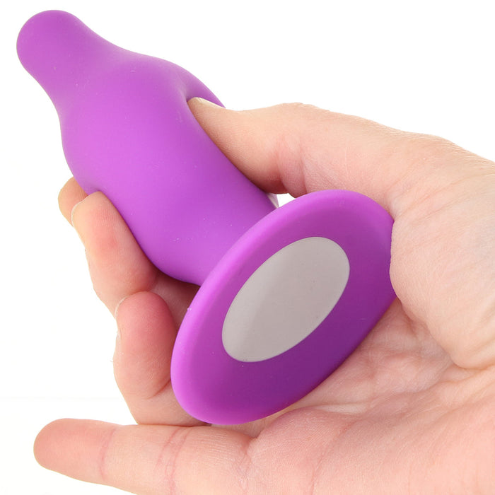 Squeeze-It Medium Tapered Butt Plug in Purple