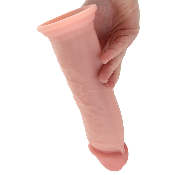 King Cock Elite Dual Density 8 Inch Silicone Cock in Light