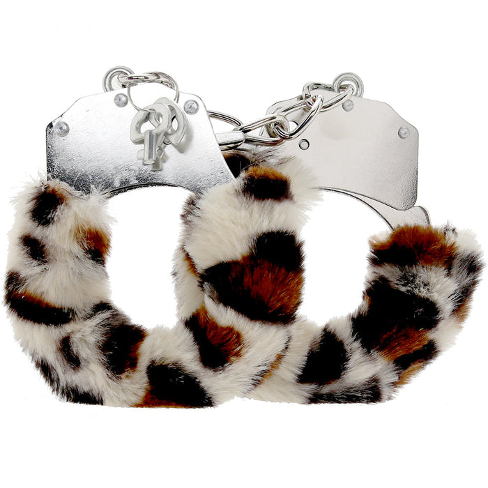 WhipSmart Classic Furry Cuffs in Leopard