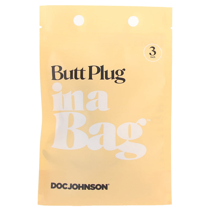 3 Inch Silicone Butt Plug In A Bag