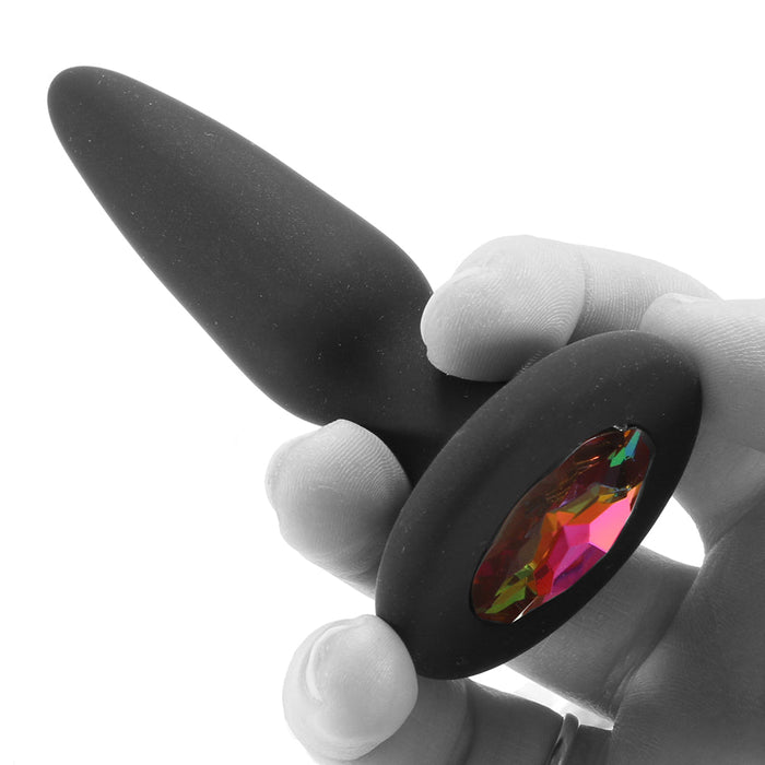 Glams Mini Rainbow Gem Silicone Butt Plug