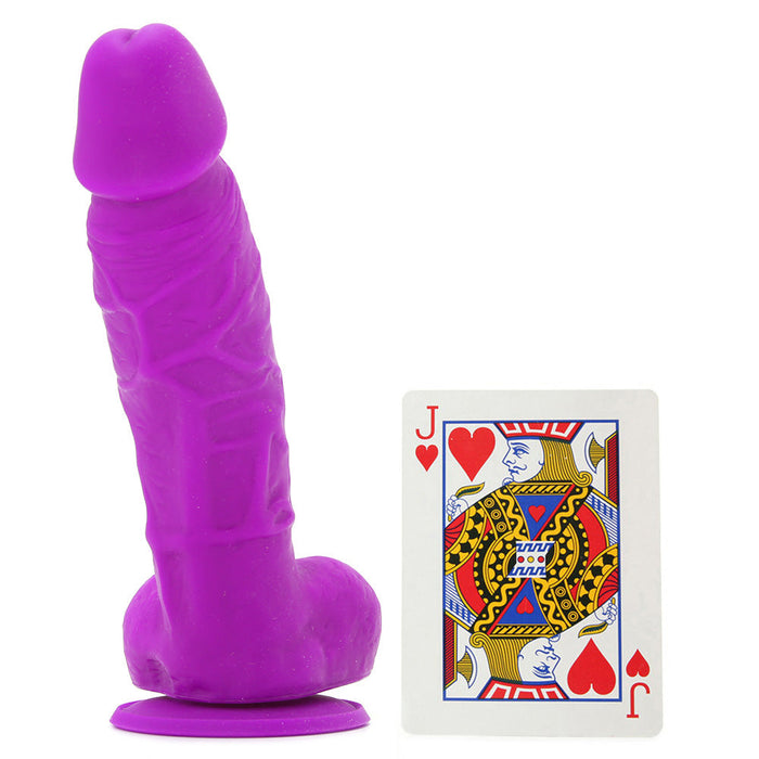 ColourSoft 5 Inch Soft Silicone Dildo in Purple