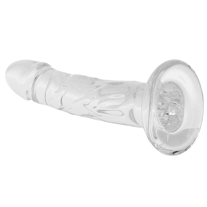 Blown Medium 7 Inch Realistic Glass Dildo