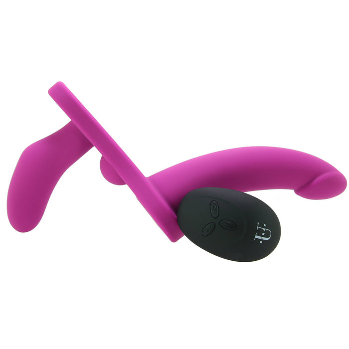 Strap U Double Take Vibrating Dildo & Harness