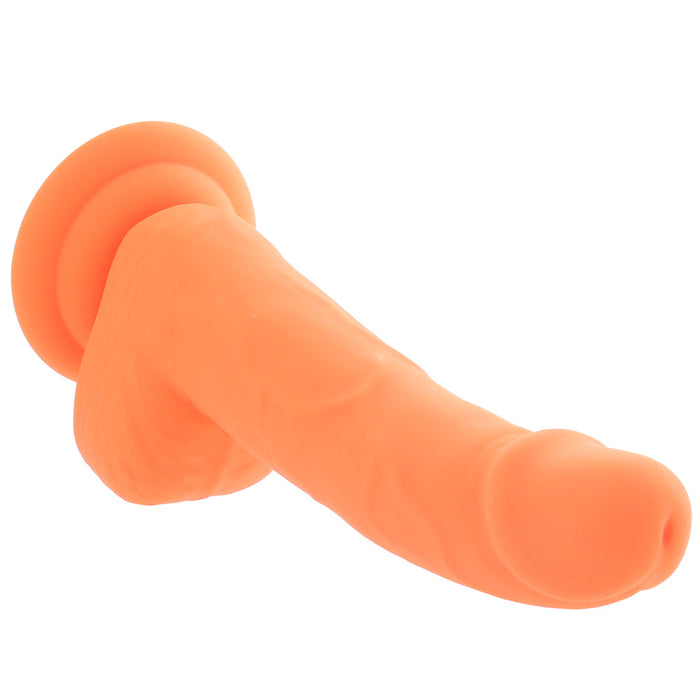 Silicone Studs 6 Inch Dildo in Orange