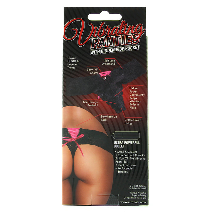 Vibrating Panties with Hidden Vibe Pocket /M