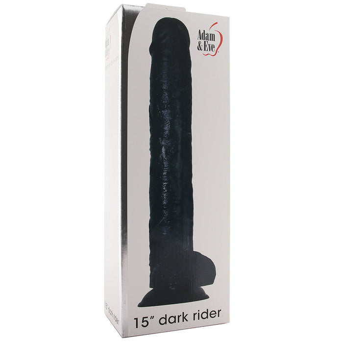 Adam & Eve 15 Inch Dark Rider Dildo