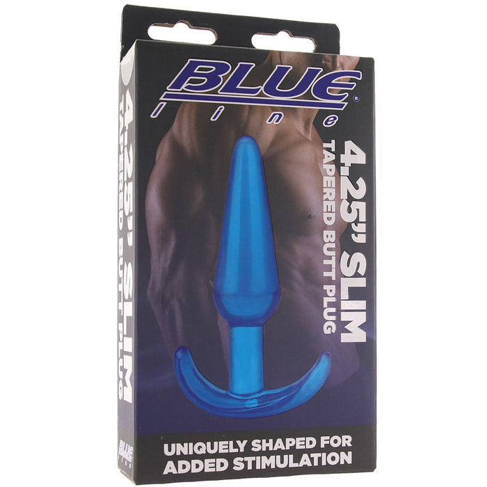 Blue Line 4.25 Inch Slim Tapered Butt Plug