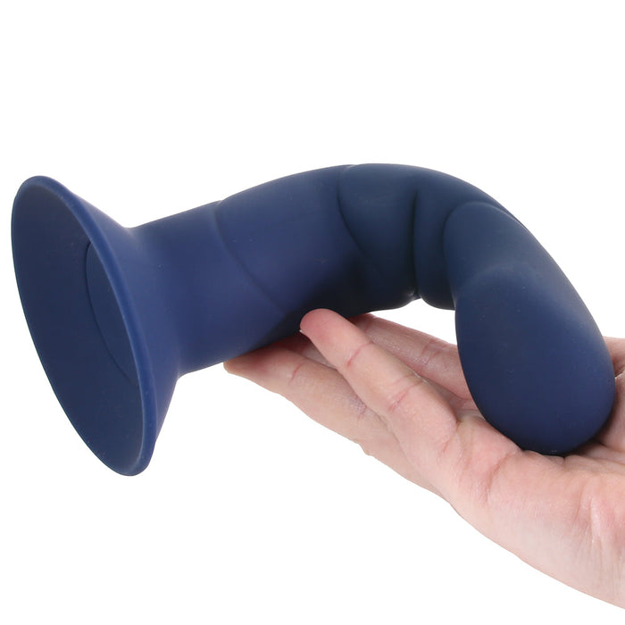 Marin 8 Inch Posable Silicone Dildo in Blue