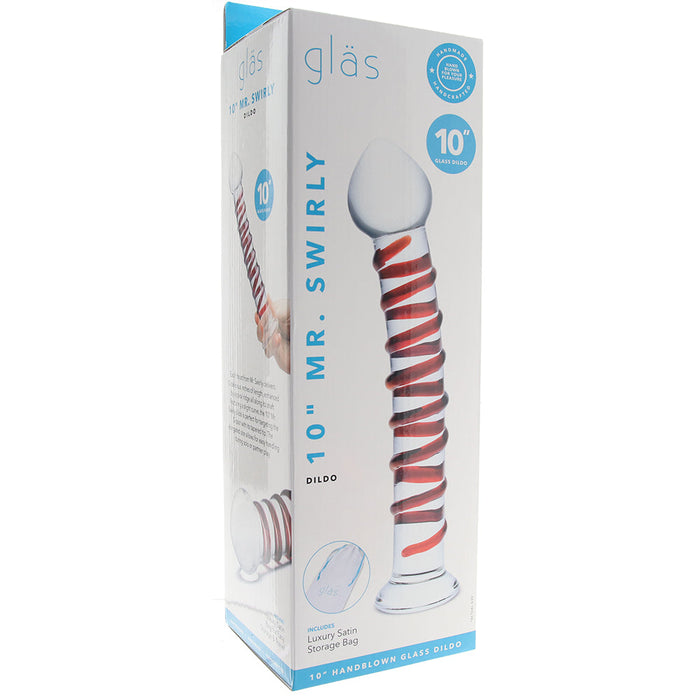 gläs 10 Inch Mr. Swirly Dildo