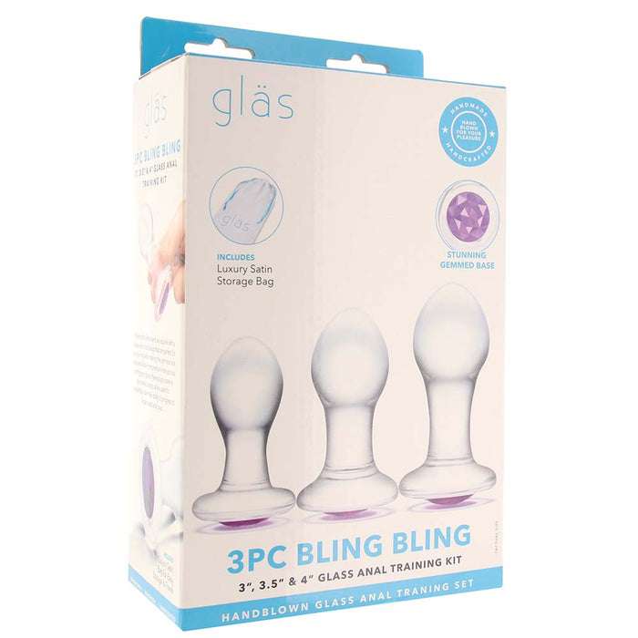 gläs Bling Bling Anal Training Kit