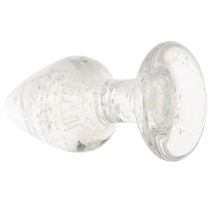 Ouch! Glow In The Dark Glass Butt Plug in Large