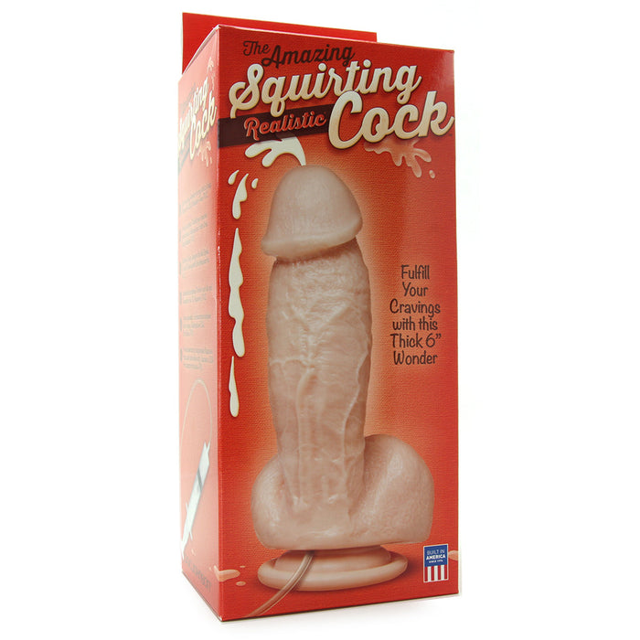 The Amazing Squirting Realistic Cock in White