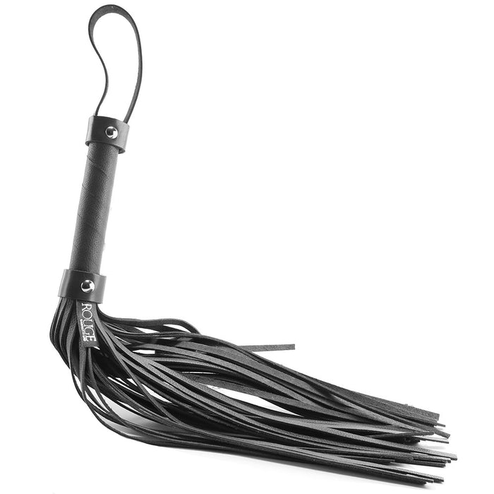 Leather Flogger in Black