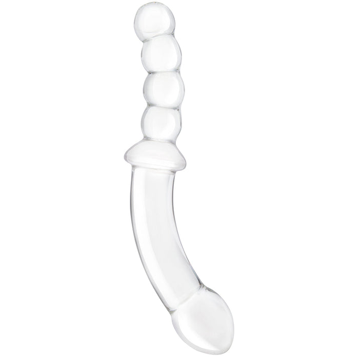 gläs 12.5 Inch Girthy Double Sided Beaded Dildo