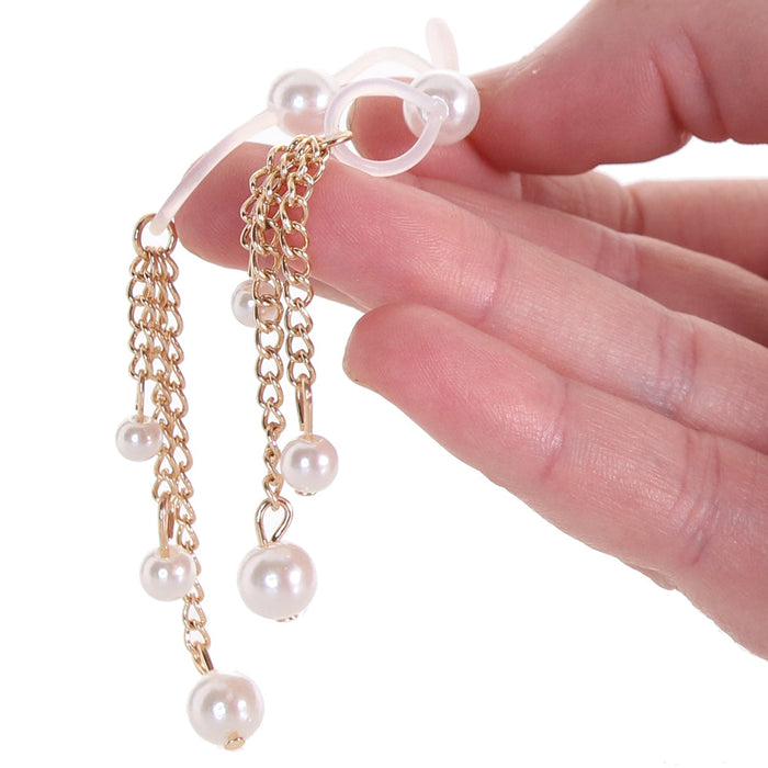 Sex & Mischief Pearl Nipple Ties